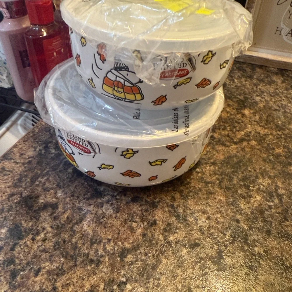 Peanuts fall bowl set